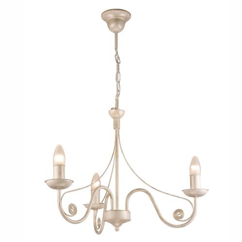 Lampadario bianco shabby chic - lampadario,