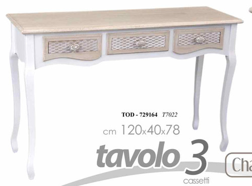 Tavolo consolle cassetti - consolle, 3