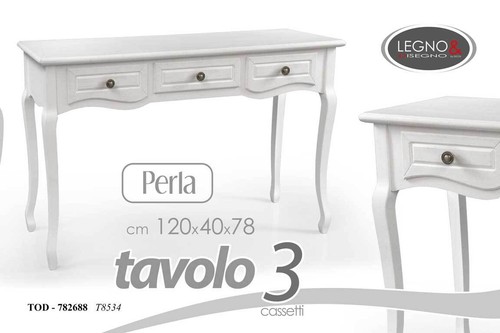 Tavolo consolle cassetti - tavolo, 3