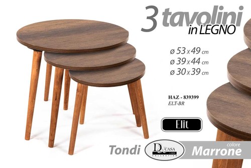 Set tavoli tavolini legno - set,
