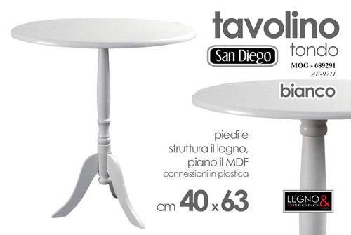 Tavolo tavolino cm legno - 63*40,