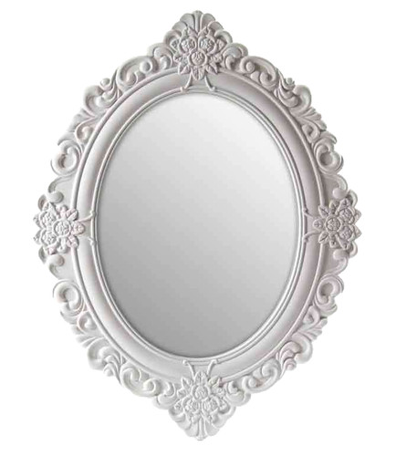 Specchio parete ovale cornice - specchio,